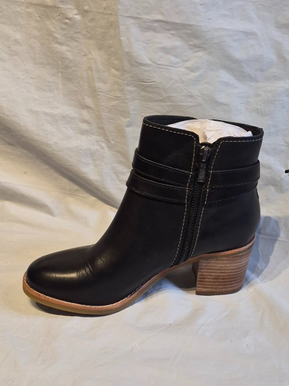 New In Box sz 7M Sperry Top-Sider Black Onyx Chelton Leather Booties - Picture 6 of 10
